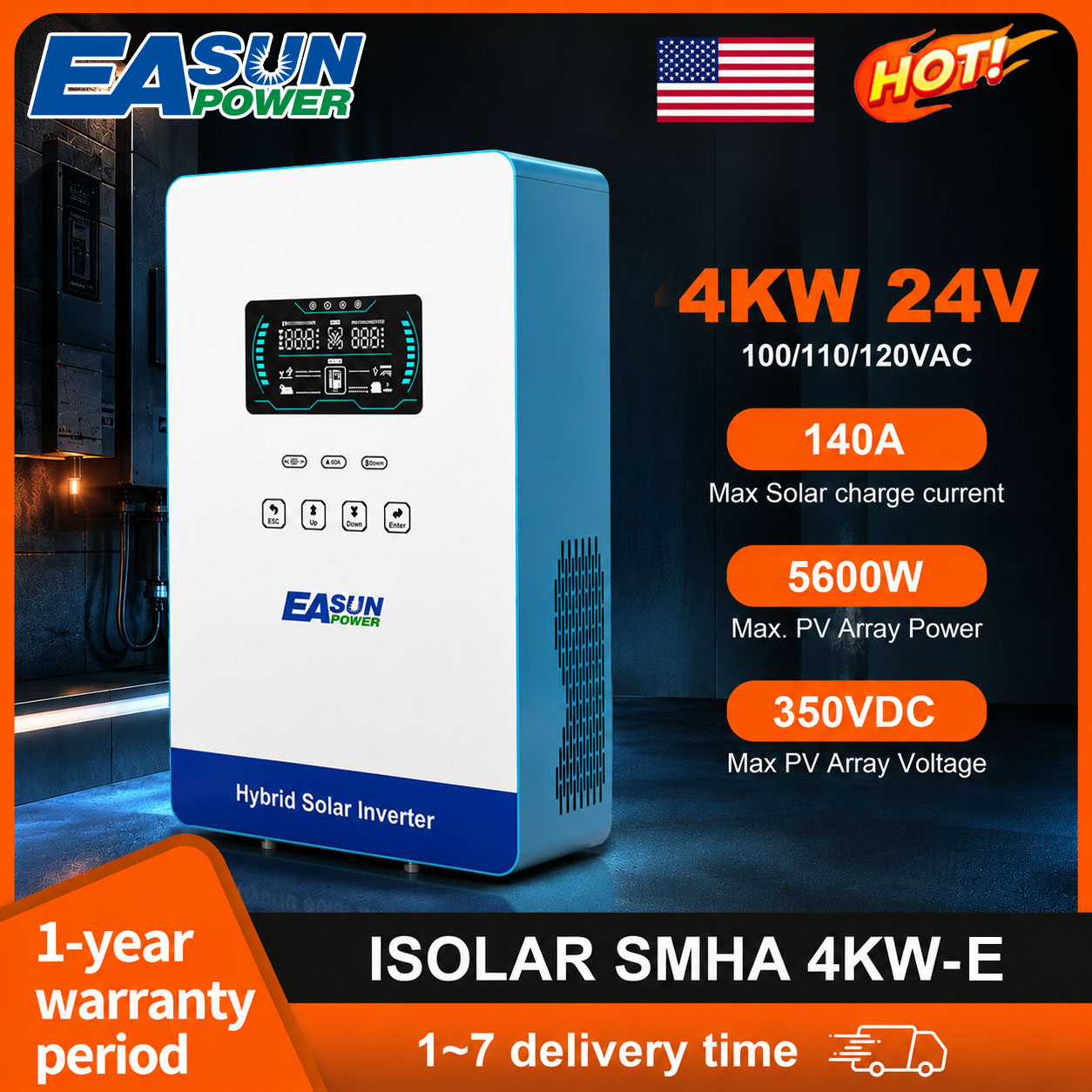 Grid Tie Inverter Limiter 2000W - EASUN POWER 4KW 120V 오프그리드 태양광