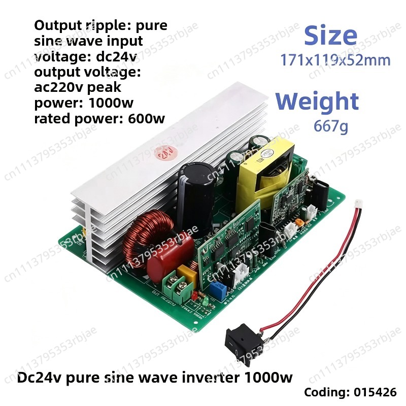 500W/1000W 순수 사인파 인버터 DC12V/24 - Pure Sine Wave Inverter Board 24V 48V 리뷰 및 가격